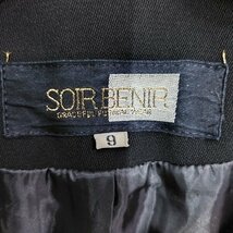 K234 SOIR BENIR ジャケット 9 ノーカラー ブラック フォーマル セレモニー 喪服 礼服 レディース ソワール ベニール 東京ソワール_画像7