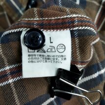 K238 Levi’s RED TAB 長袖 ネル シャツ L ブラウン チェック フラップ アメカジ カジュアル メンズ 羽織 LEVIS リーバイスレッドタブ_画像8