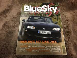 【洋誌ドイツ2002年】「BlueSky」MX-5 Magazine MAZDA Germany P.115 10th ANNIVERSARY EDITION マガジン マツダ ロードスター NA NB 