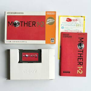 MOTHER 1+2 ゲームボーイアドバンス 任天堂 ソフトGBA 箱あり　マザー