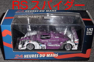 ルマン別注 1/43 ポルシェ RSスパイダー 34号車 2008 ルマン 優勝 WIN PORSCHE RS SPYDER スパイダー DHL