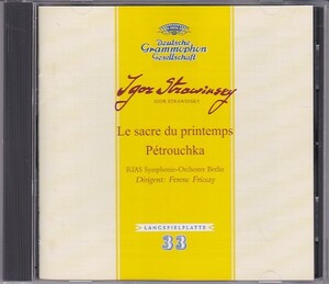 ★CD DG ストラヴィンスキー:春の祭典,.ペトルーシュカ *フェレンツ・フリッチャイ(Ferenc Fricsay)/TR限定盤