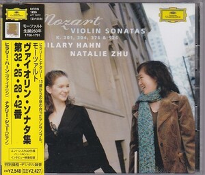 ★CD DG モーツァルト:ヴァイオリンソナタ第25番.第28番.第32番.第42番*ヒラリー・ハーン(Hilary Hahn).ナタリー・シュー