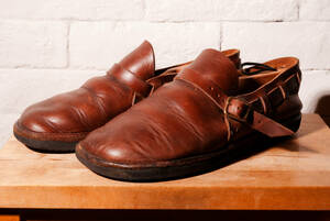 FERNAND LEATHER/フェルナンドレザー/オーロラシューズ/US8.5/ミドルイングリッシュ/BROWN SMOOTH