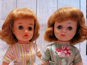 アイデアル社の リトル ミス レブロン, アメリカン キャラクター社ののトニー人形2体 1950's Little Miss Revlon, American Character Toni
