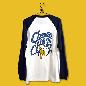 【新品/返品交換可能】Cheese■バックロゴ■ラグラン■ロンT■長袖■XLサイズ■メンズ■人気■ネイビー■ストリート■ブランド■トレンド