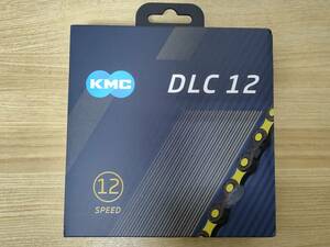 KMC DLC12 12 -Speed ​​Chain Yellow 126Links Неиспользуемая бесплатная доставка