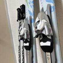 【99974】SALOMON Arc en ciel 151cm サロモン スキー板 ビンディング 609 ROSSIGNOL ロシニョール ストック 110cm _画像4