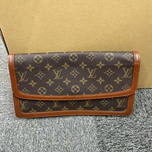 246◎1円スタート◎LOUIS VUITTON ルイヴィトン ポシェットダム GM セカンドバッグ クラッチバッグ モノグラム ブラウン系 メンズ【95147】