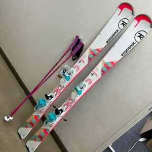 【101496】ROSSIGNOL FAMOUS LIGHT series 4 ロシニョール スキー板　142cm LEKI ストック105cm タグ付き