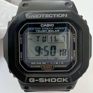 ★1円スタート★CASIO カシオ G-SHOCK Gショック タフソーラー G-5600E デジタル文字盤 メンズ 腕時計 稼働 ブラック 中古品