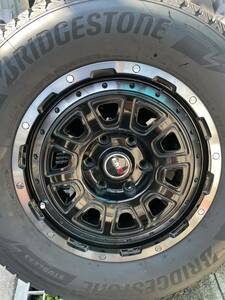 スタッドレスタイヤ　265/65R17 ブリヂストンDM-V3 LMGホイール付　17-7.5J 6穴インセット＋25 ランクルプラドに使用　送料負担します