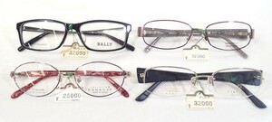 1118③［H］4つセット♪/デッドストック/メガネ店引き上げ品/Maruman Optical/DONNUVE/BALLY/Fiat lux！