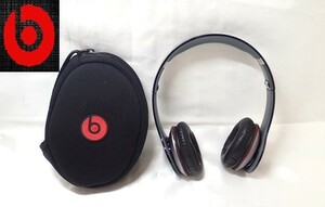 1115④［H］ケース付き♪/beats by Dr.Dre/Solo HD/ビーツ　バイ　ドクタードレ/密閉型イヤホン/ブラック