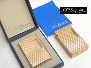 112103 ☆箱付き含む♪S.T. Dupont デュポン ガスライター ゴールドカラー ２点セット♪