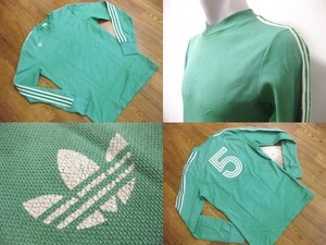 名作 本物 adidas アディダス 70's ヴィンテージ オリジナル VENTEX ゲームシャツ 長袖 Tシャツ ジャージ カットソー