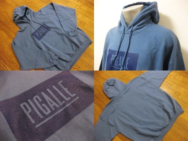 名作 本物 初期 美品 PIGALLE ピガール GILDAN ギルダン ボックスロゴ BOX LOGO スウェット パーカー プルオーバー XL