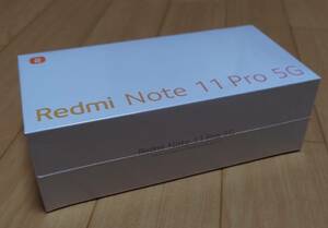 新品未開封　Xiaomi Redmi Note 11 Pro 5G　本体　付属品　6GB RAM　128GB ROM　SIMフリー ポーラーホワイト