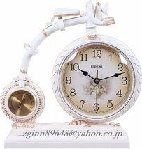 時計 置き時計 テーブルクロック 北欧時計 ヨーロピアンスタイル レトロ クリエイティブな卓上時計 家の装飾 おしゃれ インテリア 置時計_画像2