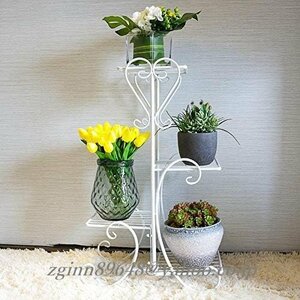  planter stand flower stand flower rack Europe iron . line retro interior entranceway pouch veranda white black 