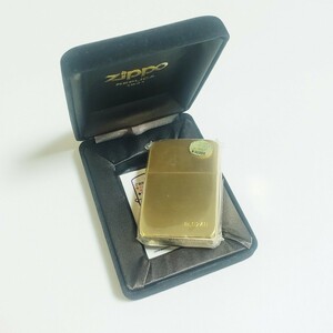 店舗展示品 未着火 ZIPPO ジッポー ライター REPLICA 1941 シリアルNo. 2001年製 ゴールド色 動作未確認 現状品