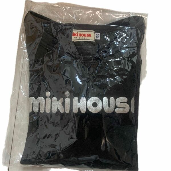 ミキハウス　黒Tシャツ　キッズ　100 シンプル