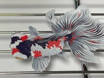 日本画オリジナルステッカー　金魚セット　SSサイズ　UV耐水　輪郭カット済み_画像3