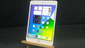 【動作品♪】au Apple iPad mini 4 Wi-Fi＋Cellular 128GB A1550(MK772J/A)判定〇/シルバー