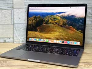 【動作OK♪】Apple MacBook Pro 2018[Core i7 8559 2.7GHz/RAM:16GB/SSD:1024GB/13.3インチ/スペースグレー]タッチバー Sonoma 動作品