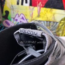 美品 VOLCOM BUZZARD SHOE 27.5cm GRAY SUEDE メンズ ボルコム スニーカー シューズ ハイカット スケート サーフ _画像5