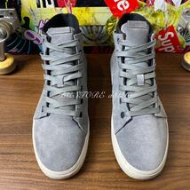 美品 VOLCOM BUZZARD SHOE 27.5cm GRAY SUEDE メンズ ボルコム スニーカー シューズ ハイカット スケート サーフ _画像2