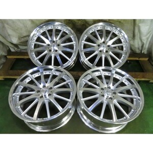 WALD PORTOFINO 20x9JJ/10JJ 5H 114.3 +35/+38 Φ75 4本/札幌市手渡し可/中古社外アルミホイール D_Q_143