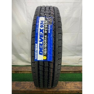 ★ラベル付き未使用品★2020年製 10分山 TOYO DELVEX934 165/80R14 91/90N LT 1本のみ/札幌手渡可/中古スタッドレスタイヤ(冬タイヤ) F_86