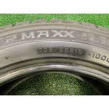 2018年製 9分山 DUNLOP WINTERMAXX SJ8 235/55R18 100Q 4本/札幌市手渡し可/中古スタッドレスタイヤ(冬タイヤ) ハリアー F_149_画像10