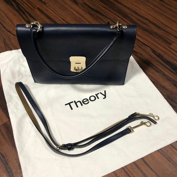 Theory セオリー CLASSY LEATHER エレガント＋αの魅力を備えたバッグ Beekman Bag in Leather 中古