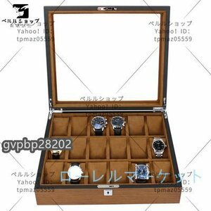  high class arm clock case wristwatch 18ps.@ storage wristwatch storage case arm clock case collection case wooden on Lee one clock case storage case 