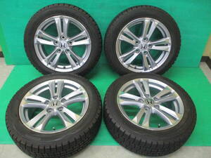 ☆ホンダCR-Z純正ホイール＆深溝スタッドレスタイヤ 4本set☆DUNLOP WINTERMAXX 195/55R16 埼玉県発 現物確認OK♪16×6J+45 5H-114.3