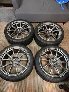 ★美品★アドバン ADVAN Racing RZ-Ⅱ 5H112 9.5J+29 2022製 YOKOHAMAスタッドレスタイヤ 265/35R19　AUDI VW　ベンツ