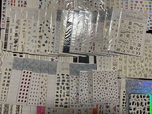 ネイルシール まとめ売り セット 100枚〜110枚 ネイルファイル