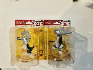 Happyくじ　トムとジェリー FUNNY ART！3 Ｂ賞リバイバルフィギュアセット　B23 傘を食べたトム　35鳥かごを落とされたトム　ハッピーくじ