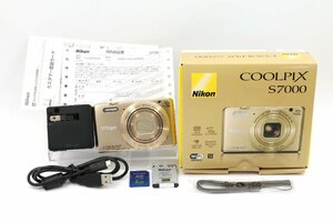 《動作保証》 Nikon ニコン COOLPIX S7000 クールピクス 光学20倍ズーム デジタル カメラ 化粧箱 期限切保証書 バッテリー 充電器 SDカード