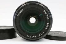 《動作保証》 ニコン Nikon Nikkor Ai-s Ais 28mm f/ 2.8 単焦点 広角 MF レンズ 一眼レフ カメラ用_画像2