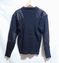 ☆かっこいいコマンドセーター　☆SWEATER COMBAT　☆ミリタリー　☆コマンドセーター　☆エルボーパッチ　☆ブラック　☆メンズ　☆L　_画像2