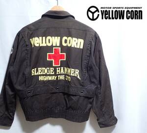 ☆YELLOW CORN　☆イエローコーン　☆モータースポーツ　☆バイクウエア　☆ミリタリージャケット　☆バイクジャケット　☆ブラウン　☆Ｍ