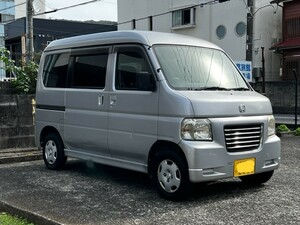 車検付き　仕事にすぐ使えます　　ホンダ　バモスホビオ　ハイルーフ　オートマ　実走行91630キロ　禁煙車　記録簿