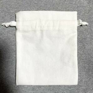 Christian Dior クリスチャンディオール 巾着 ポーチ 小さい巾着  白 ホワイト 非売品 ノベルティ 2枚セットの画像3