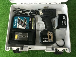 【中古品】★マキタ 充電式インパクトドライバ 14.4V 4.0Ah 黒 TD134DMX2B　T3602　IT541FWI8YDL