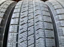 バリ山 スタッドレス 4本セット ブリヂストン ブリザック VRX2 155/65R14 2021年_画像4