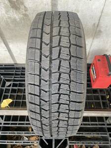 Q3309　送料無料☆深溝スタッドレス　DUNLOP WINTER MAXX WM02　195/55R16 91Q　1本のみ　2020年製