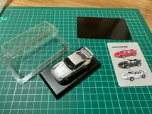 京商 1/64 ポルシェミニカーコレクション2 PORSCHE 911 GT2 1998 シルバー_画像2